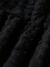 Young Girl Summer Solid Color Puff Sleeve Pleated Dress